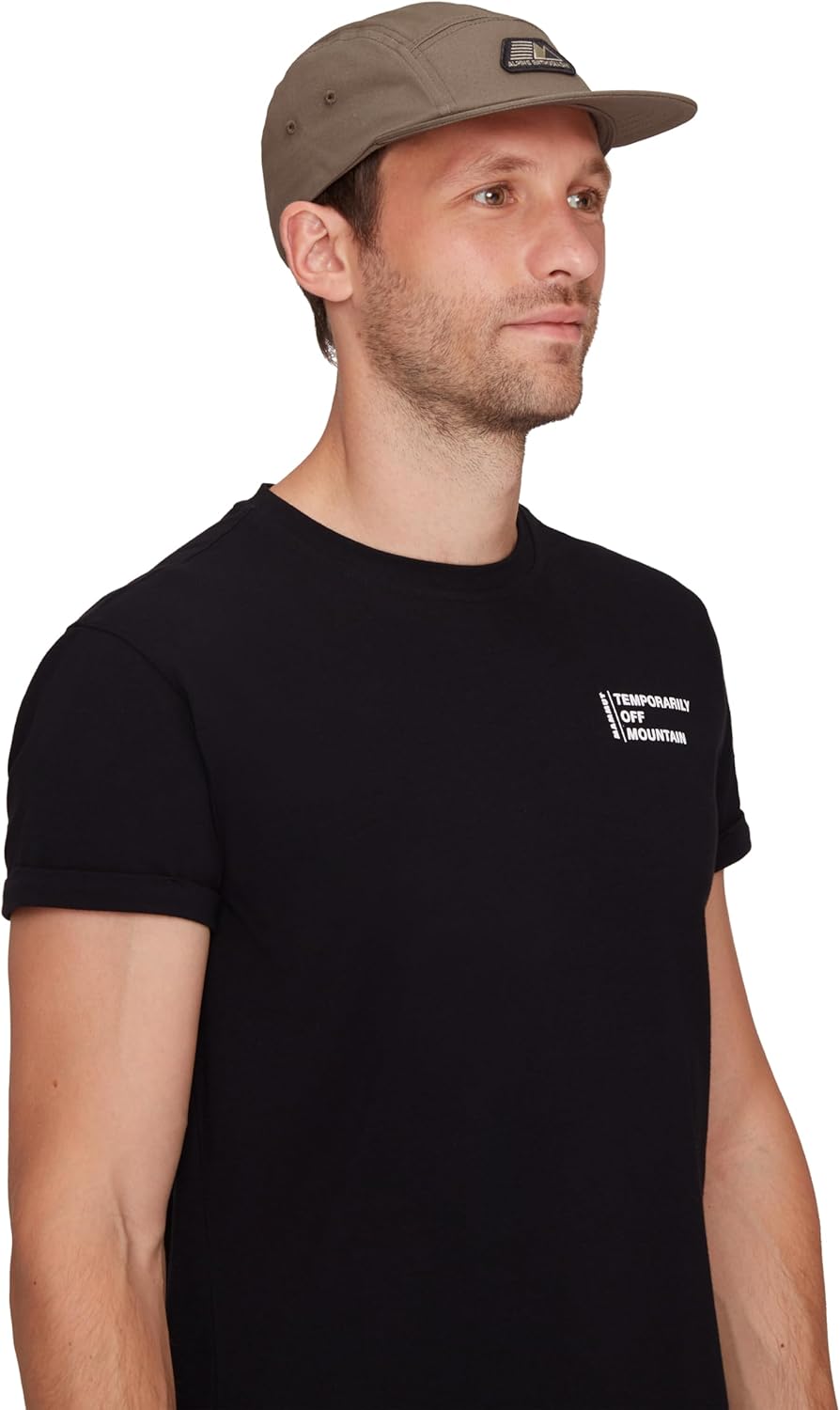 Mammut 1191-01820 Five Panel Cotton Cap, Black, Small-Medium